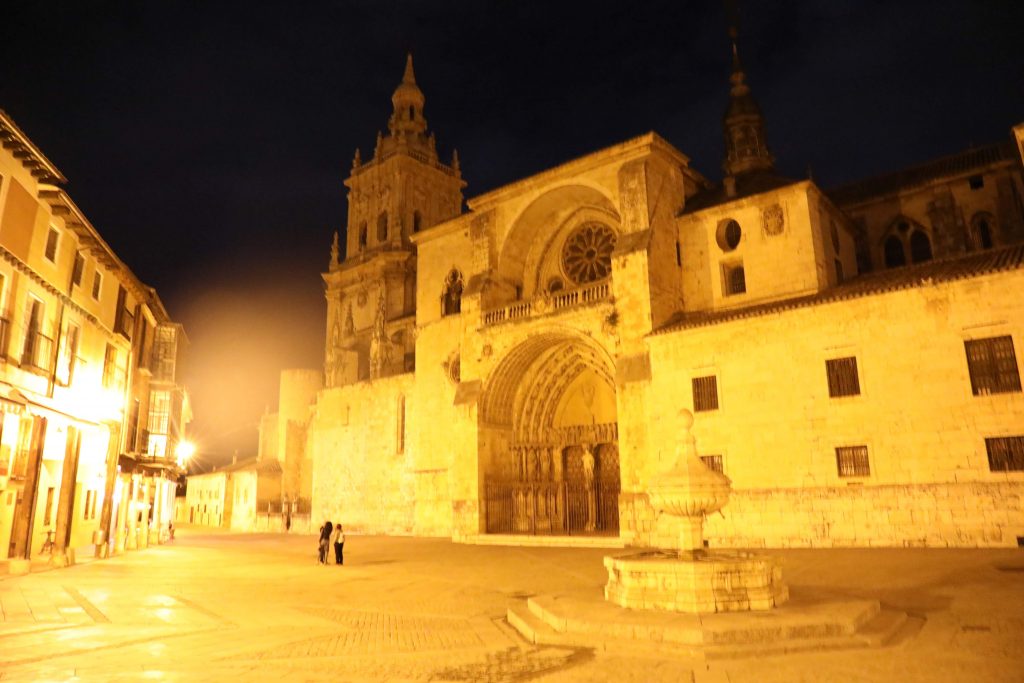 Catedral del burgo de osma por la noche