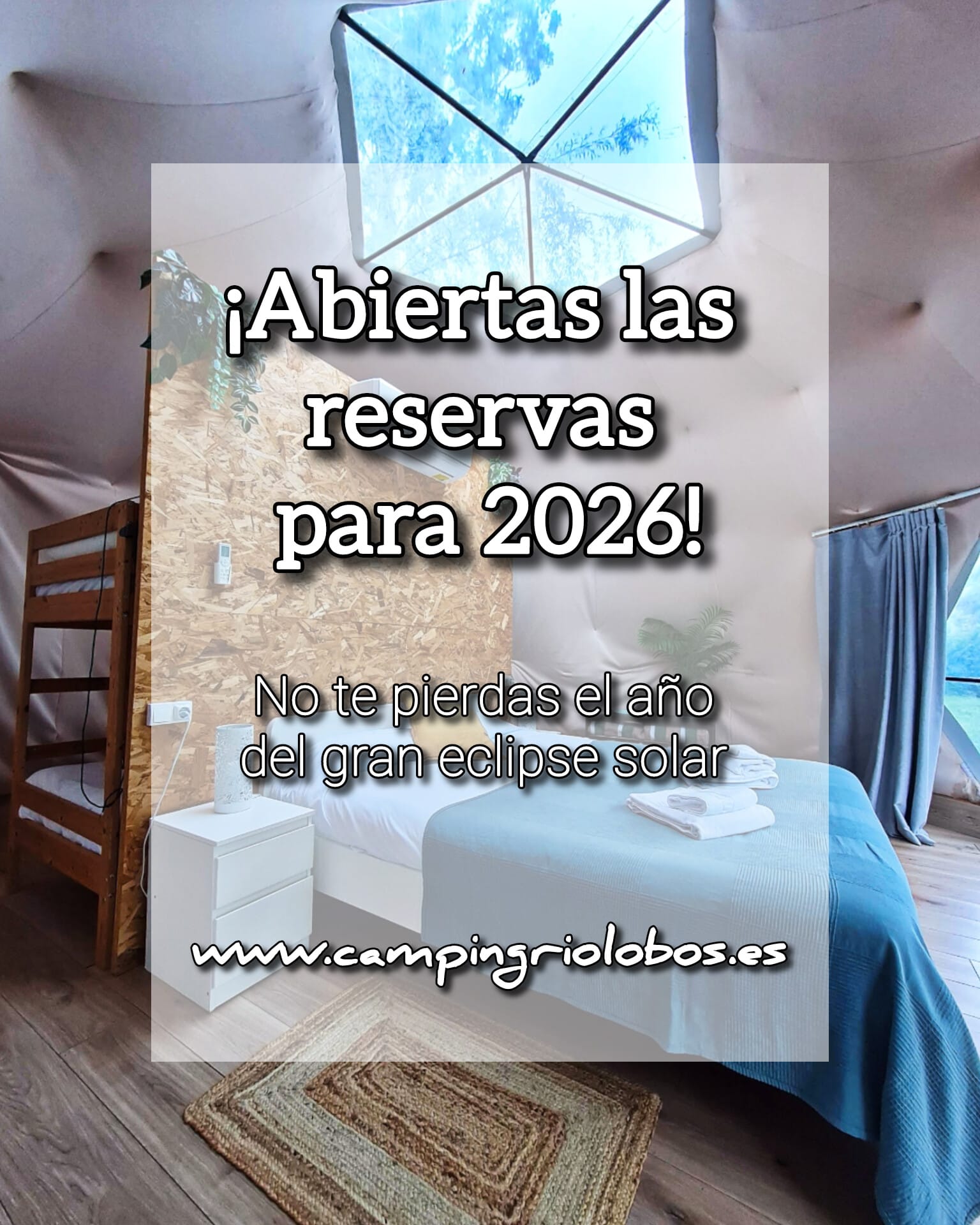 Apertura Camping Cañon del Rio Lobos 2026